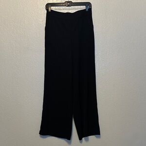 Max Studio Black Wide-Leg Women's Pants Pull On M